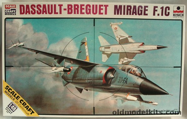 ESCI 1/48 Dassault-Breguet Mirage F.1C (F1 / F-1/F-1CZ) - South Africa/France/Greece/Spain, SC-4006 plastic model kit